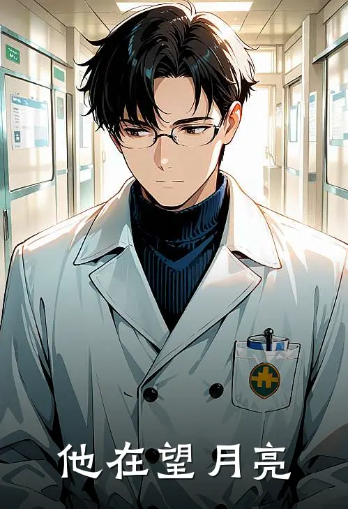 他在望月亮