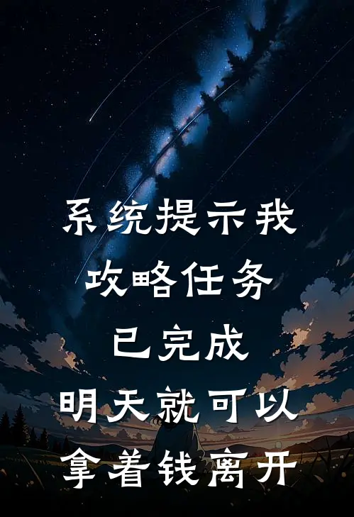 系统提示我，攻略任务已完成，明天就可以拿着钱离开