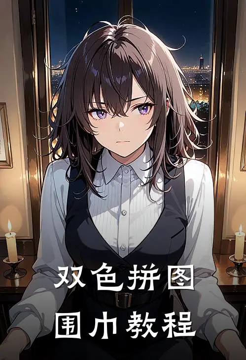 双色拼图围巾教程